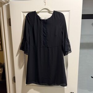 BB Dakota Black Lace Sleeve Dress